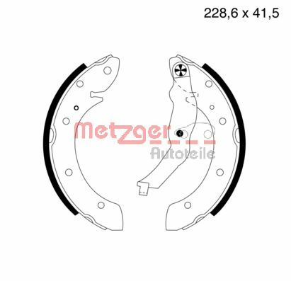 METZGER Fékpofa MG579_METZ