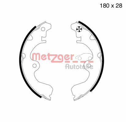 METZGER Fékpofa MG617_METZ