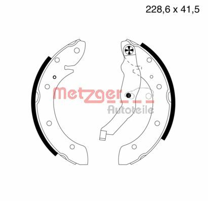 METZGER Fékpofa MG633_METZ