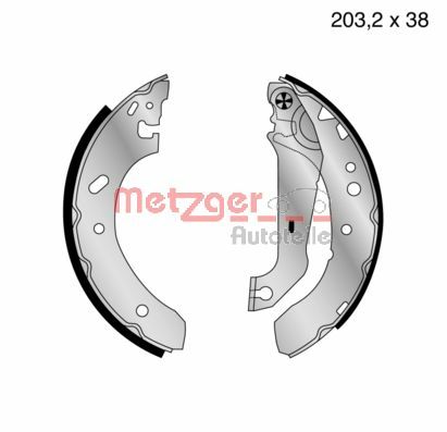 METZGER Fékpofa MG640_METZ