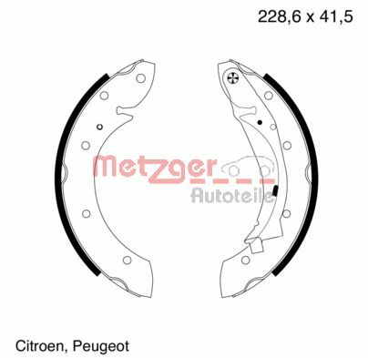 METZGER Fékpofa MG641_METZ