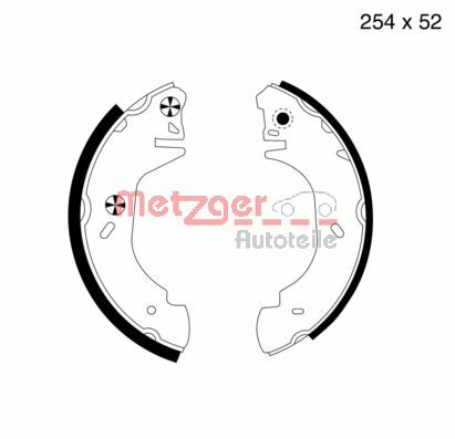 METZGER Fékpofa MG644_METZ