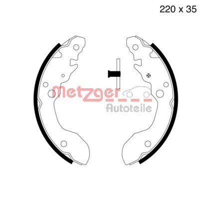 METZGER Fékpofa MG668_METZ