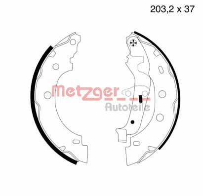 METZGER Fékpofa MG706_METZ