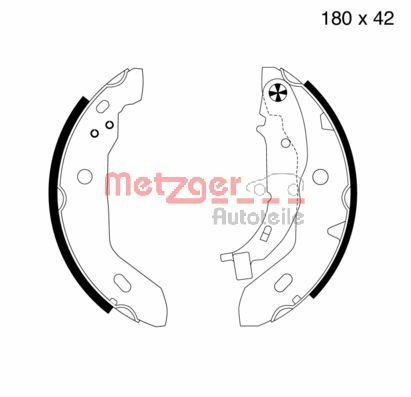 METZGER Fékpofa KT2560_METZ