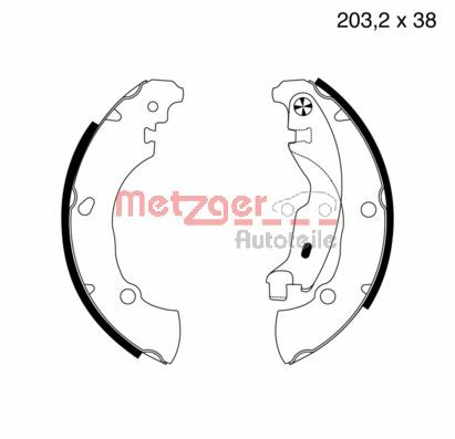 METZGER Fékpofa MG717_METZ