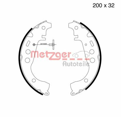 METZGER Fékpofa MG723_METZ