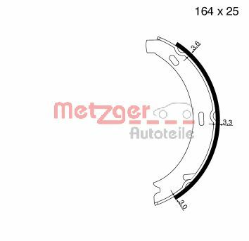 METZGER MG813_METZ Fékpofa