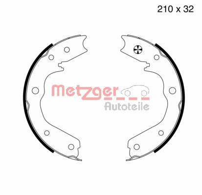 METZGER Fékpofa MG817_METZ