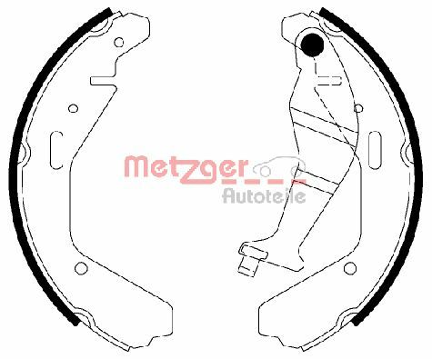 METZGER Fékpofa MG829_METZ