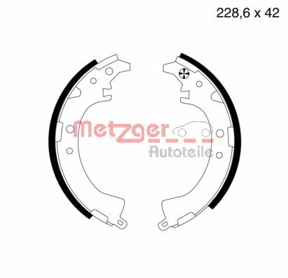 METZGER Fékpofa MG729_METZ