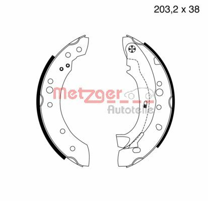 METZGER Fékpofa MG961_METZ