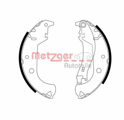 METZGER Fékpofa MG964_METZ