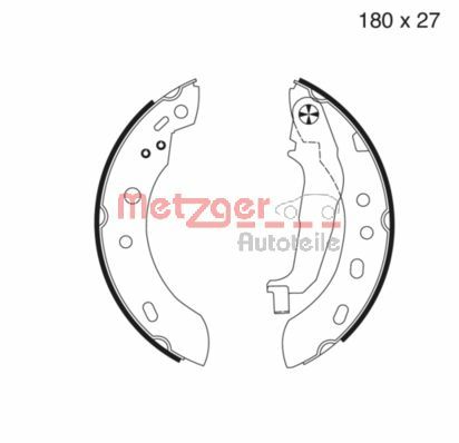 METZGER Fékpofa MG977_METZ