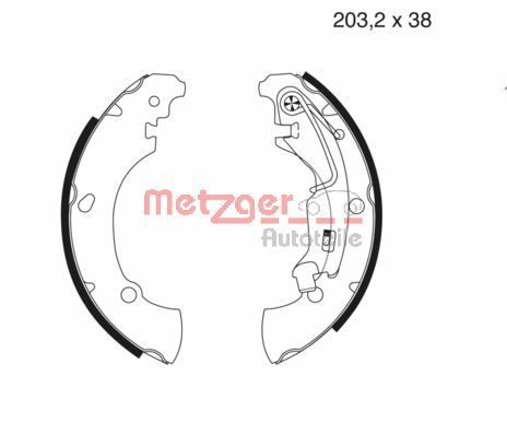 METZGER Fékpofa MG981_METZ