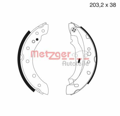 METZGER Fékpofa MG984_METZ