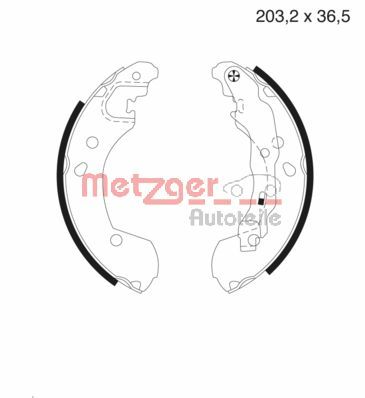 METZGER Fékpofa MG985_METZ