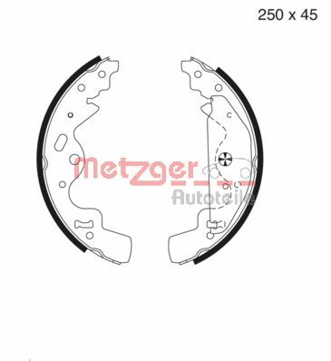 METZGER Fékpofa MG986_METZ