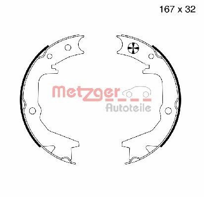 METZGER Fékpofa MG992_METZ