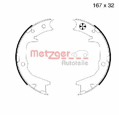 METZGER MG994_METZ Fékpofa