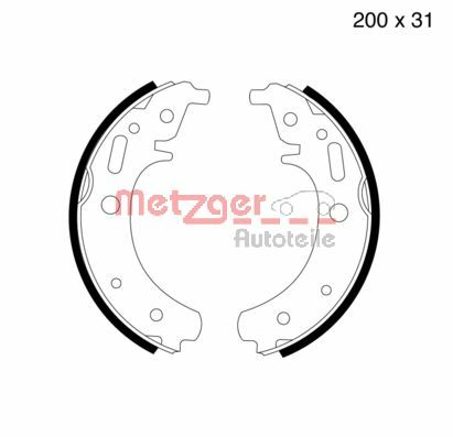 METZGER Fékpofa MG999_METZ