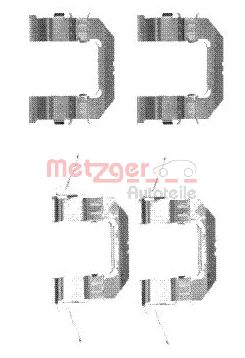 METZGER Tartozékkészlet, tárcsafékbetét 109-1722_METZ