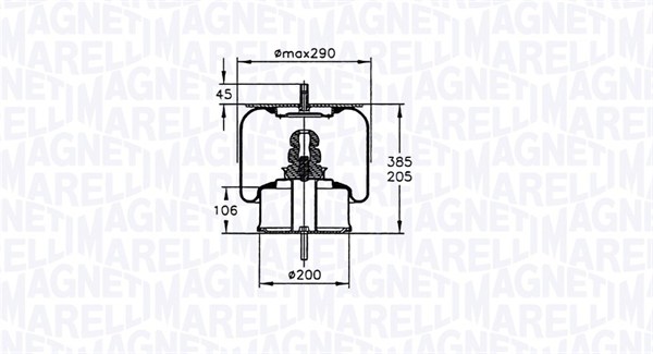 MAGNETI MARELLI Légrugó 200436CFG_MM