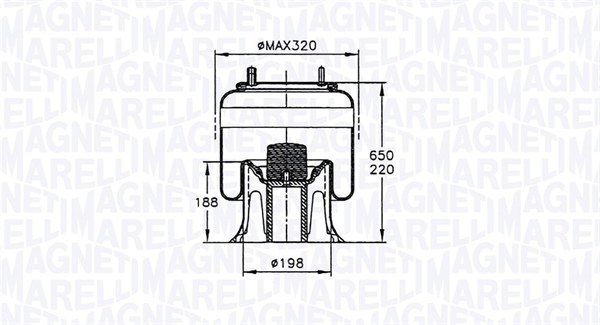 MAGNETI MARELLI Légrugó 200751CFG_MM