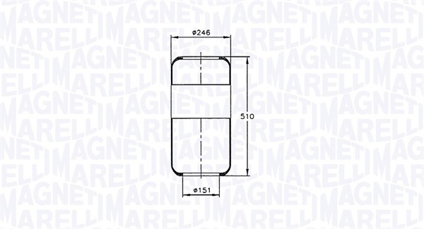 MAGNETI MARELLI Légrugó 203833CFG_MM