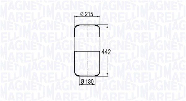 MAGNETI MARELLI Légrugó 203933CFG_MM