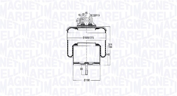 MAGNETI MARELLI Légrugó 204151CFG_MM