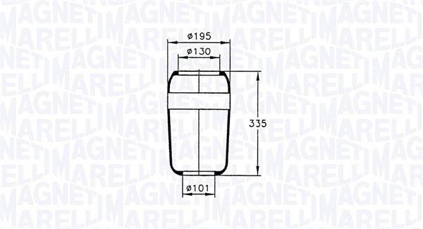 MAGNETI MARELLI Légrugó 204250CFG_MM