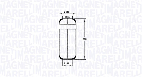 MAGNETI MARELLI Légrugó 205074CFG_MM