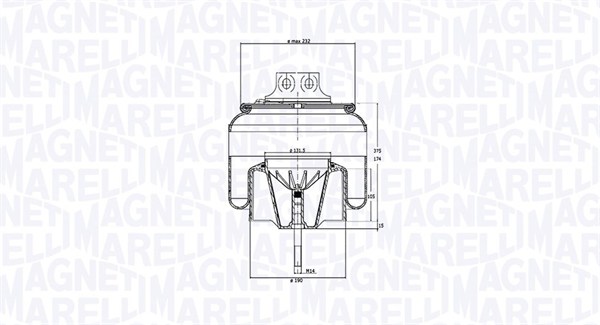 MAGNETI MARELLI Légrugó 206686CFG_MM