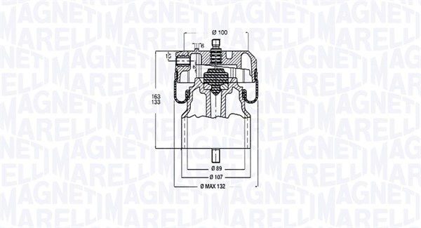 MAGNETI MARELLI Légrugó 206789CFG_MM