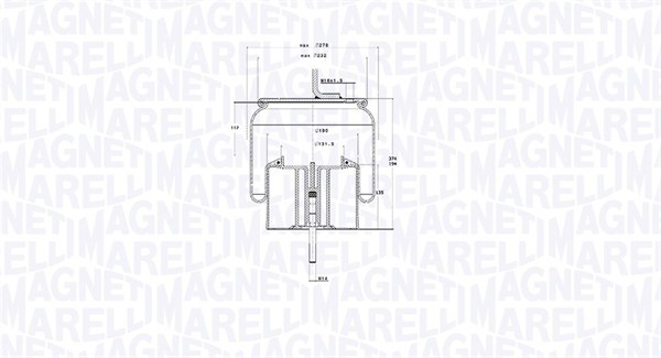 MAGNETI MARELLI Légrugó 207162CFG_MM