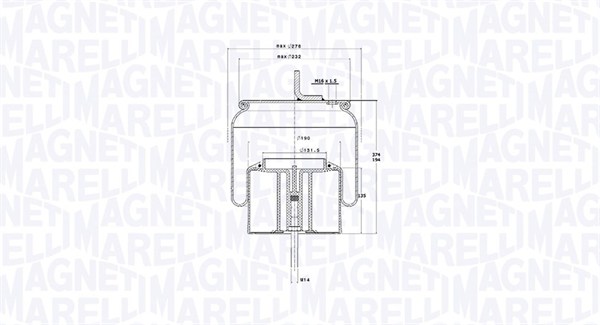 MAGNETI MARELLI Légrugó 207163CFG_MM