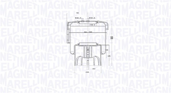 MAGNETI MARELLI Légrugó 207313CFG_MM