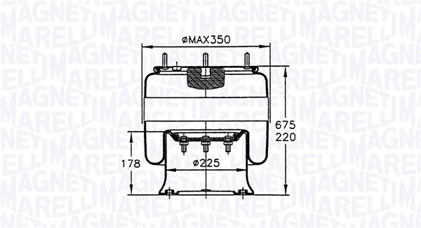 MAGNETI MARELLI Légrugó 87408CFG_MM