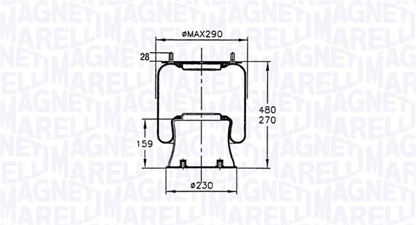 MAGNETI MARELLI Légrugó 88800CFG_MM