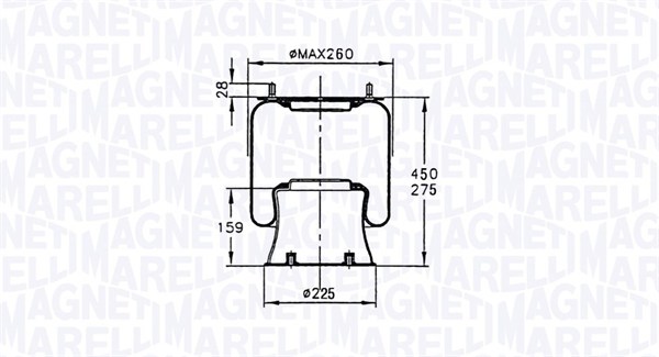 MAGNETI MARELLI Légrugó 96825CFG_MM