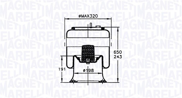 MAGNETI MARELLI Légrugó 96864CFG_MM