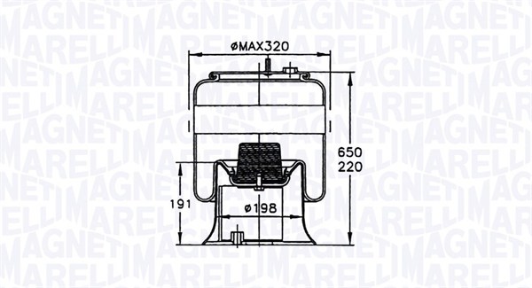 MAGNETI MARELLI Légrugó 96871CFG_MM