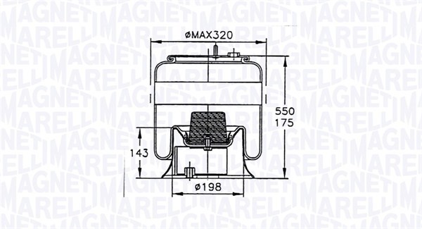 MAGNETI MARELLI Légrugó 96873CFG_MM