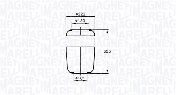 MAGNETI MARELLI Légrugó 96987CFG_MM