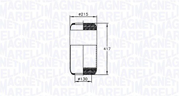 MAGNETI MARELLI Légrugó 97555CFG_MM