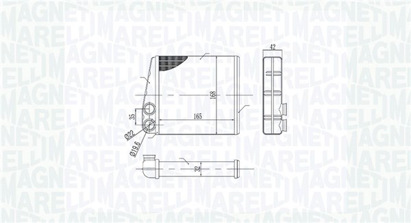 MAGNETI MARELLI Fűtőradiátor BR440_MM