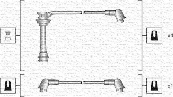 MAGNETI MARELLI Gyújtókábel készlet MSK1093_MM