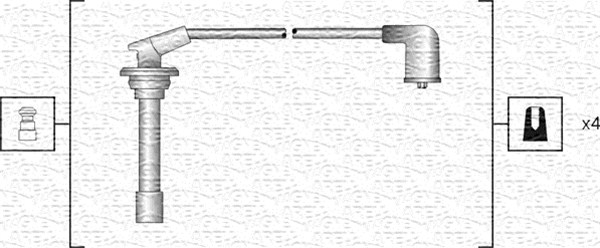 MAGNETI MARELLI Gyújtókábel készlet MSK1104_MM