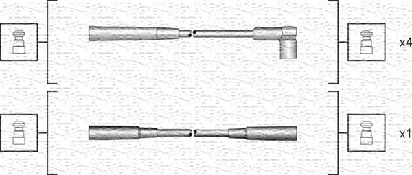 MAGNETI MARELLI Gyújtókábel készlet MSK1124_MM